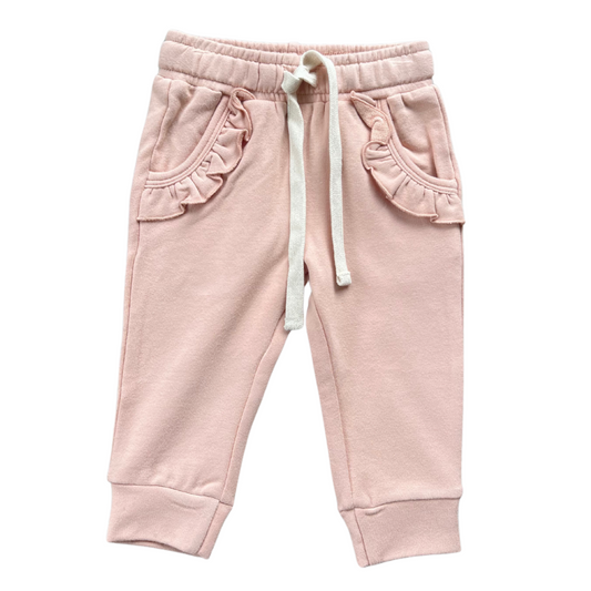 Blush Girl's Ruffle Joggers