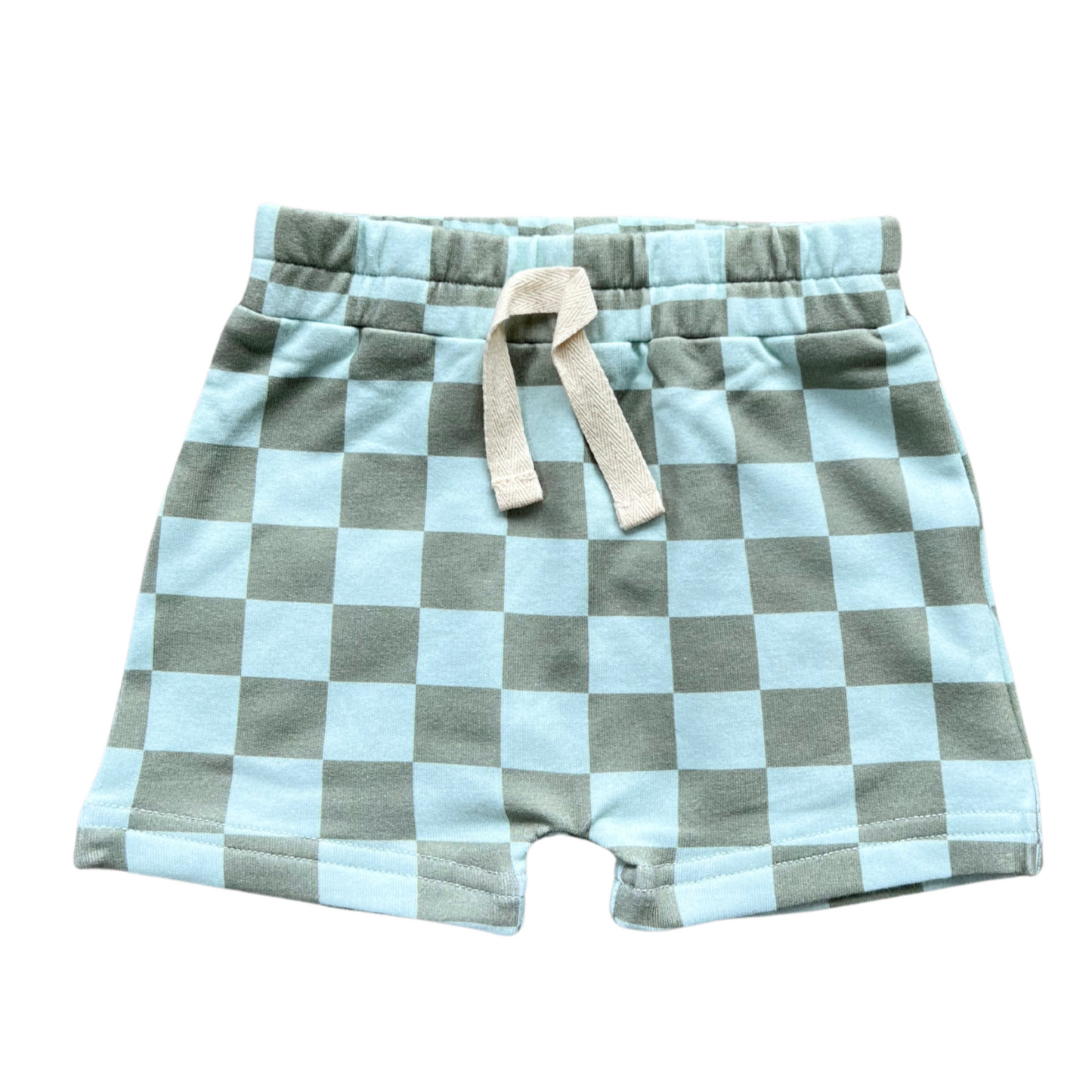 Checker in Seagrass Harem Shorts