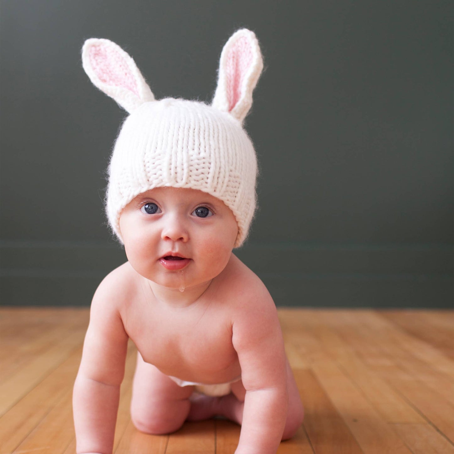 Girls Knit Bunny Hat