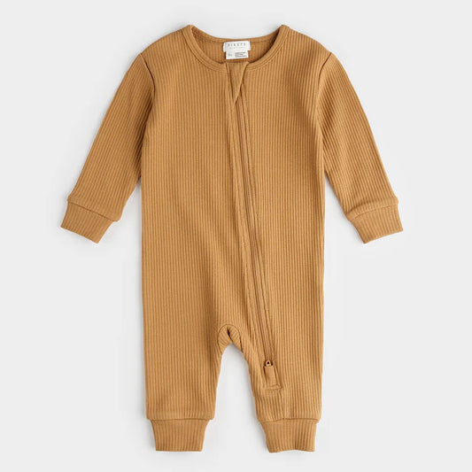 Modal Rib Baby Sleeper: Yellow Gold