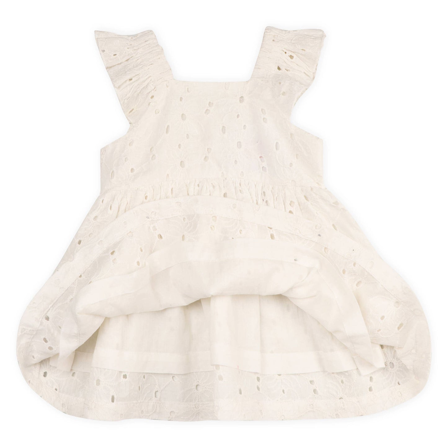 Lily Schiffli Floral Baby Girl Dress & Bloomer (Organic)