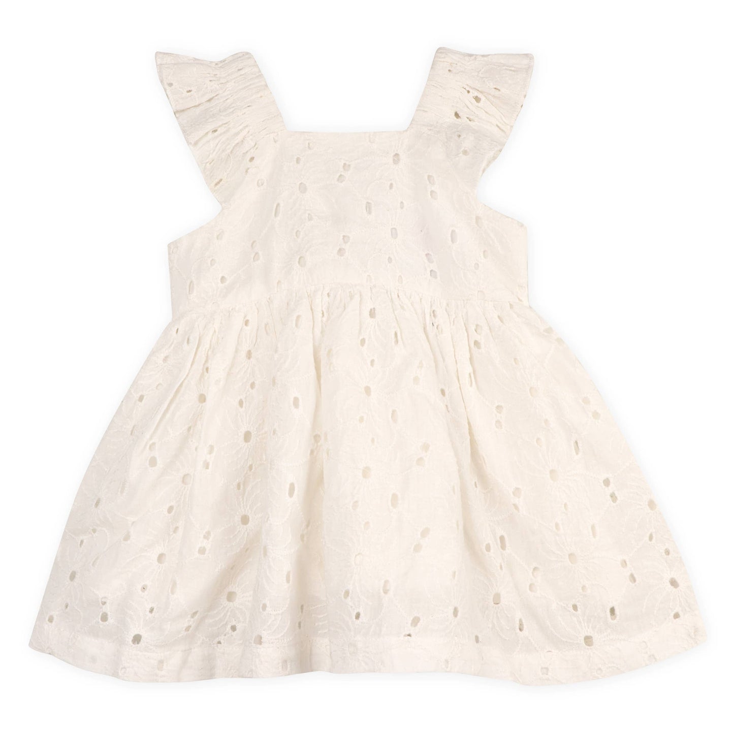 Lily Schiffli Floral Baby Girl Dress & Bloomer (Organic)