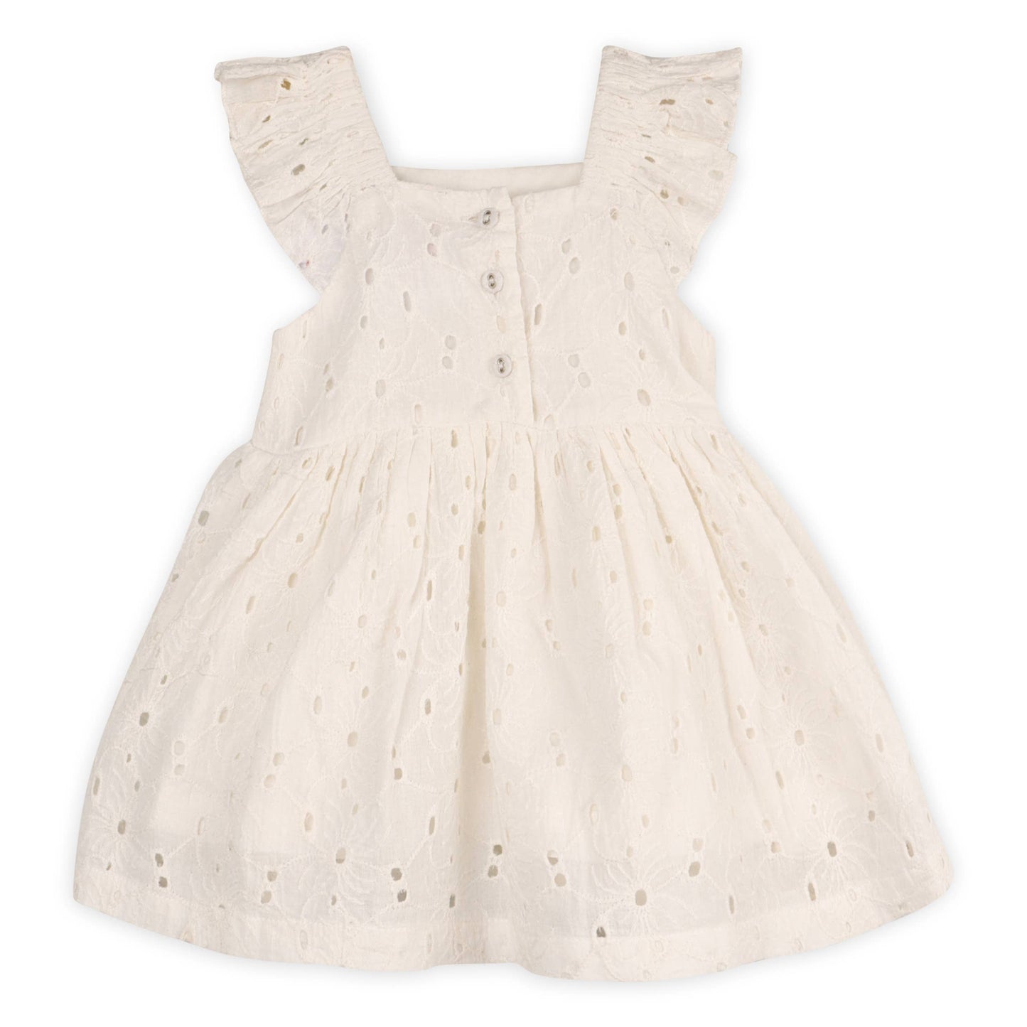 Lily Schiffli Floral Baby Girl Dress & Bloomer (Organic)