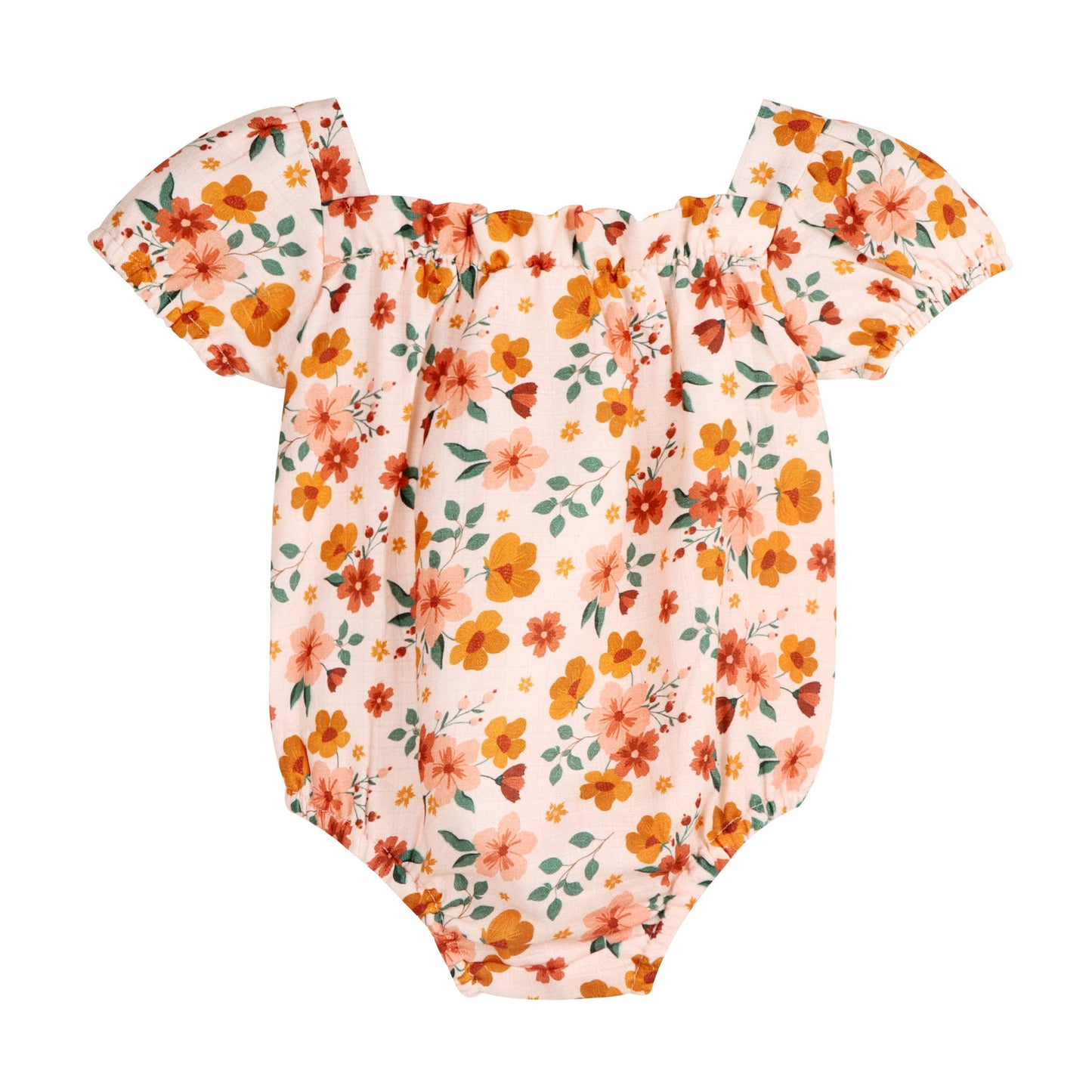 Summer Floral Baby Bubble Romper