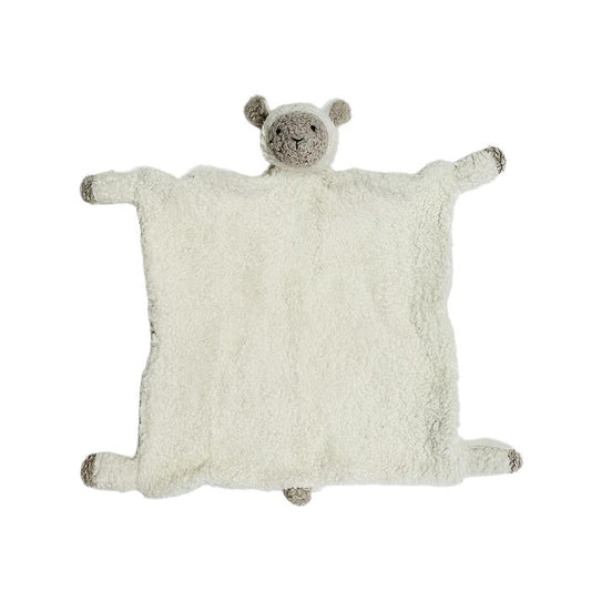 Organic Sherpa Lovey Baby Security Blanket Cuddle Cloth: Lamb