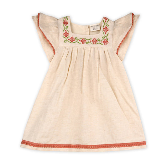 Avalyn Floral Embroidered Dress + Bloomer