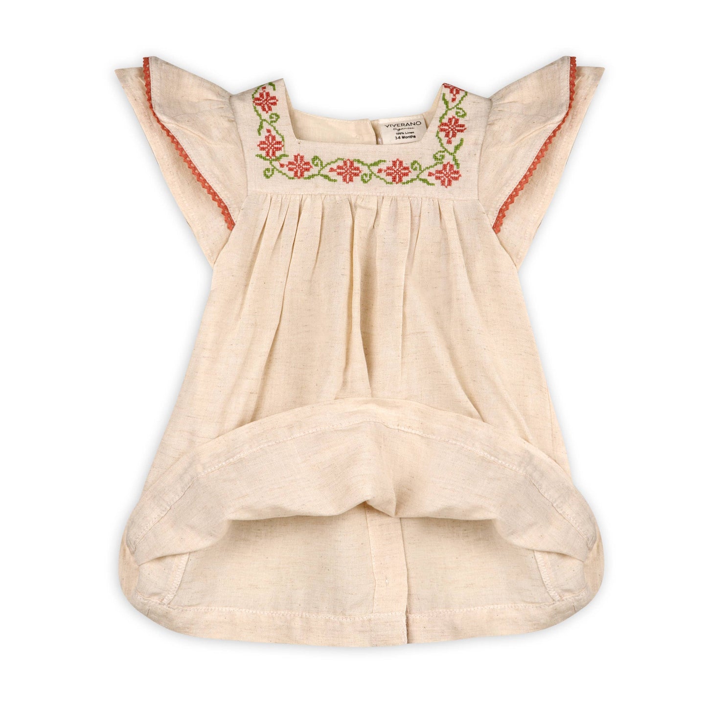 Avalyn Floral Embroidered Dress + Bloomer