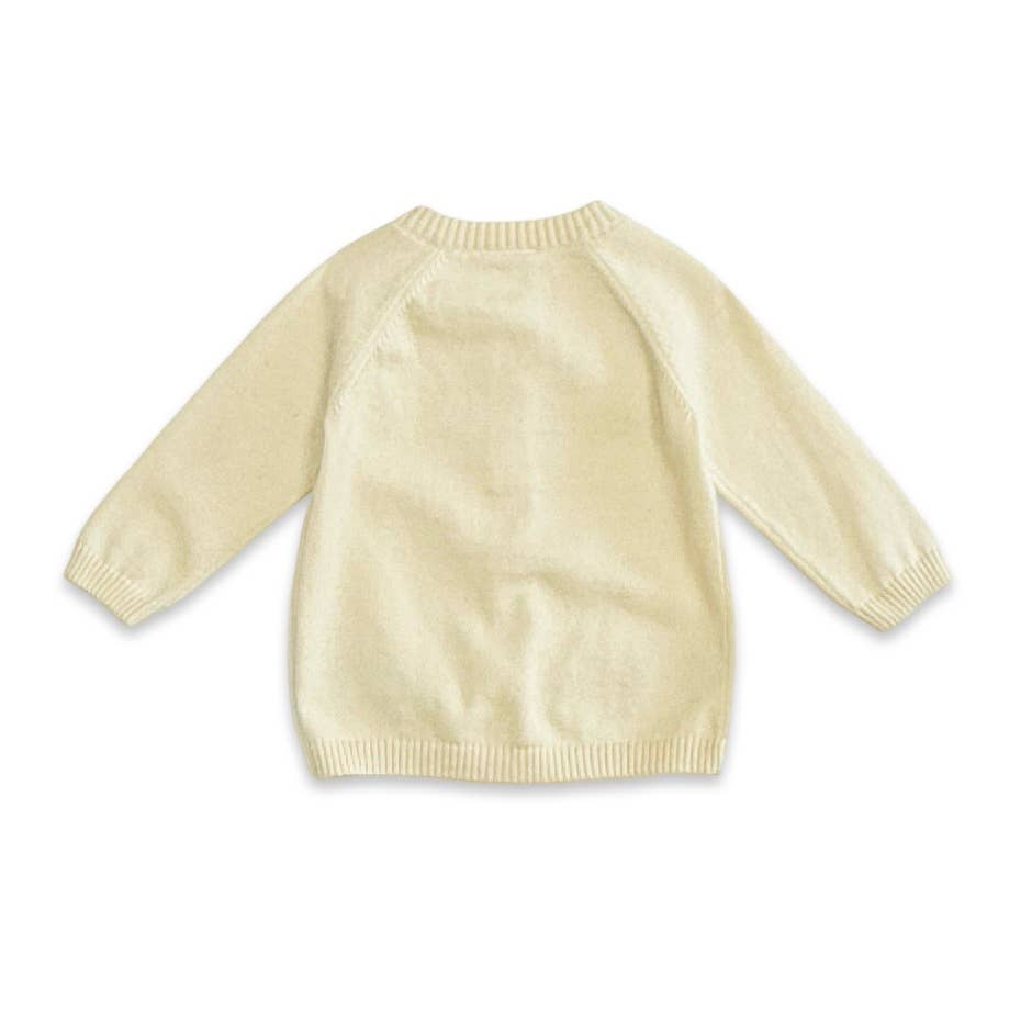 Farm & Tractor Embroidered Sweater Knit Baby Cardigan