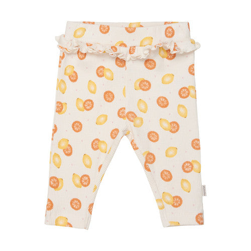 Ruffle Waist Citrus Leggings