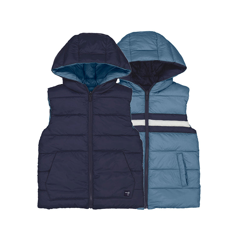 Stone blue Reversible vest