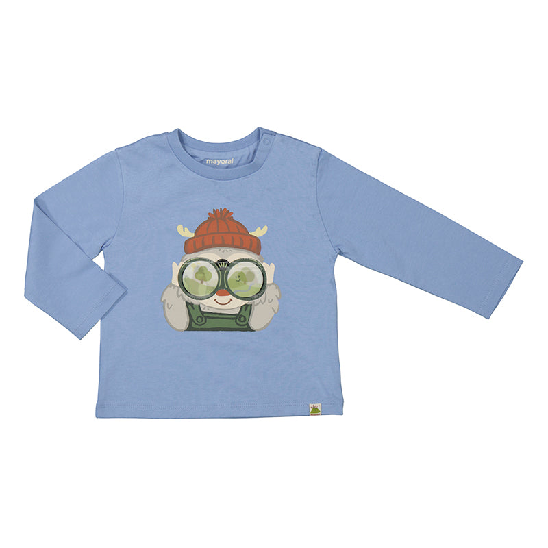 Sky blue L/s Baby t-shirt