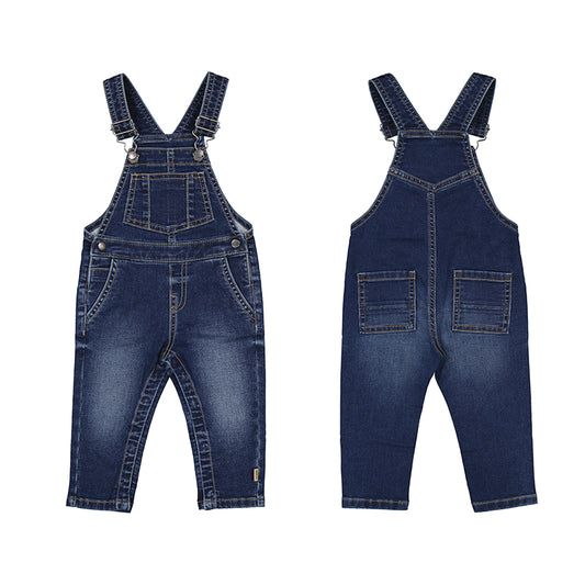 Dark Soft denim Baby overalls