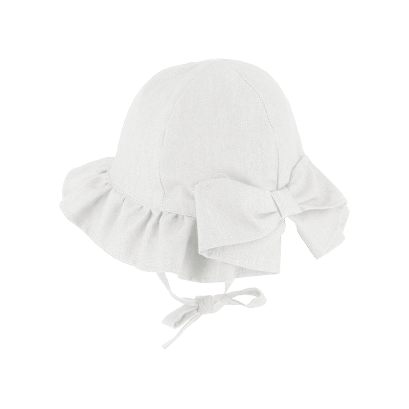 White Ruffle Hat