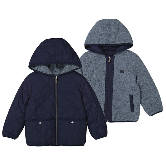 Navy Reversible soft coat