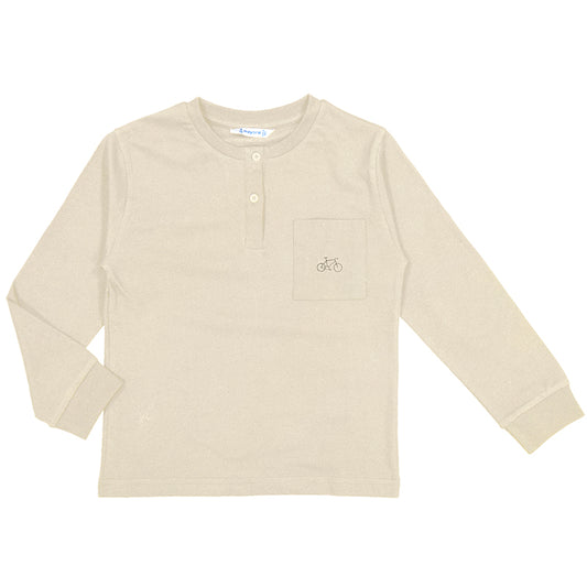 Cream L/s t-shirt