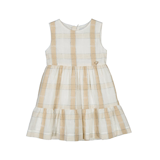 Cinammon Linen check dress