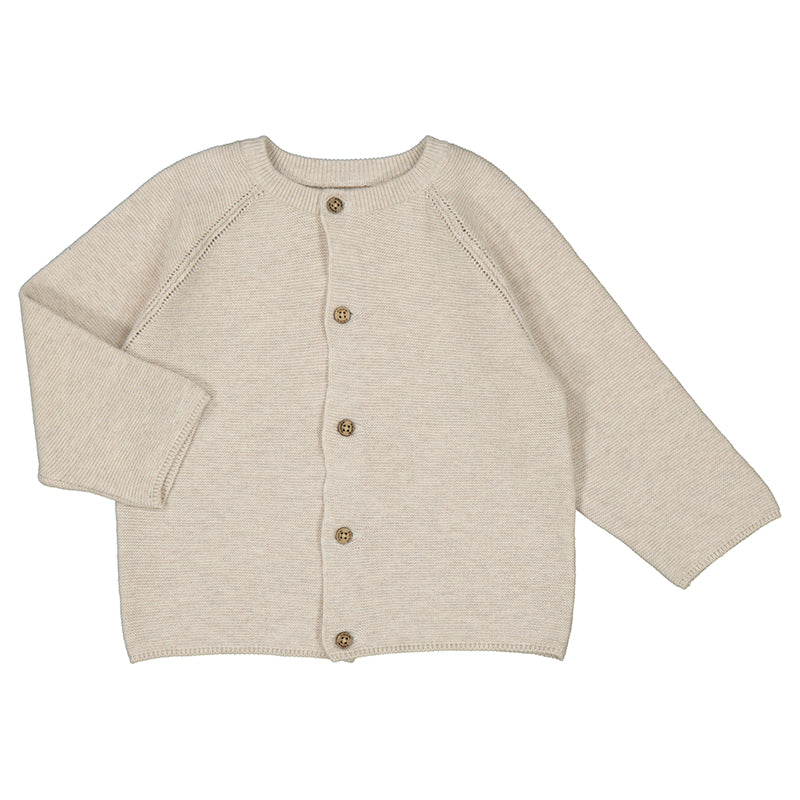 Boys Knit Cardigan- natural