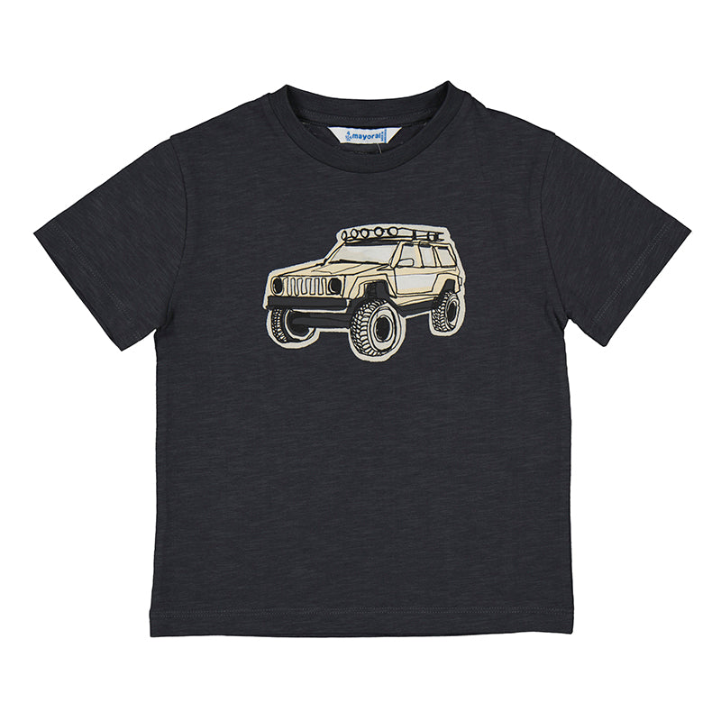 Boy's Off-Road Graphic T-Shirt- Asphalt