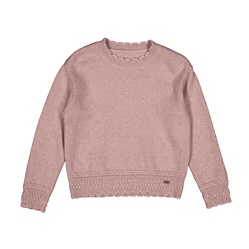 Girls Rose Sweater