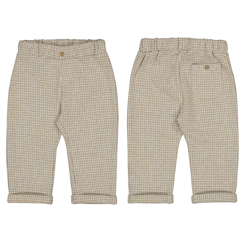 H. Latte Jacquard knit Baby pants