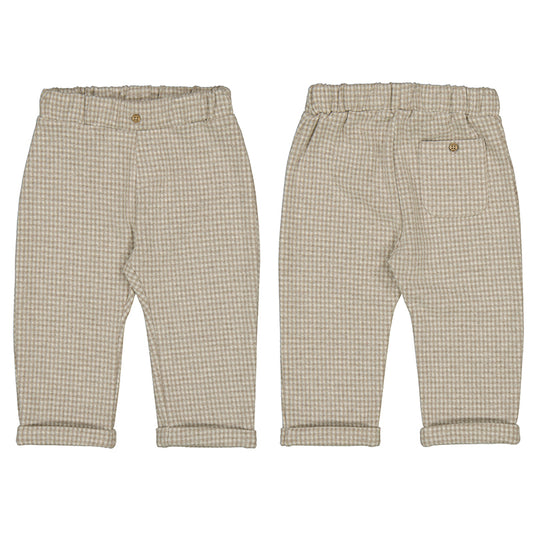 H. Latte Jacquard knit Baby pants