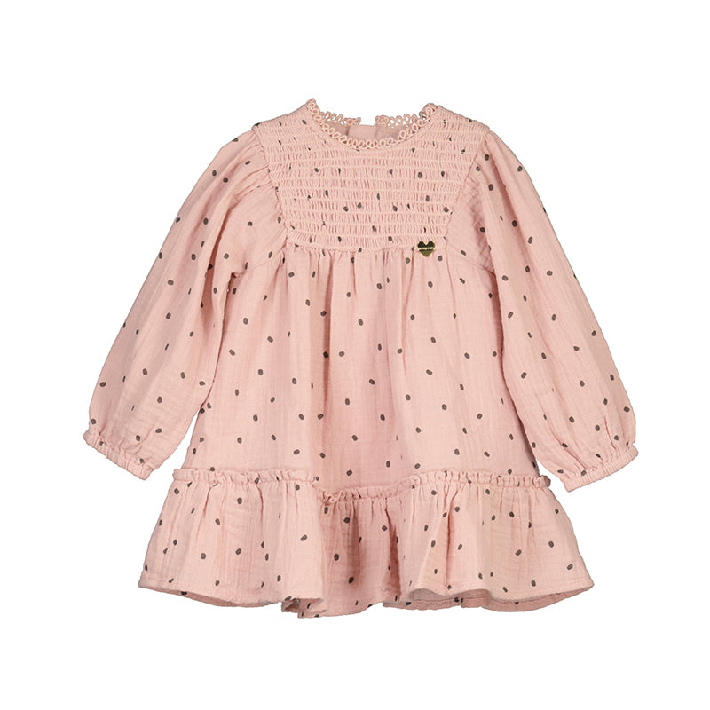 Blush Printed Baby Dress