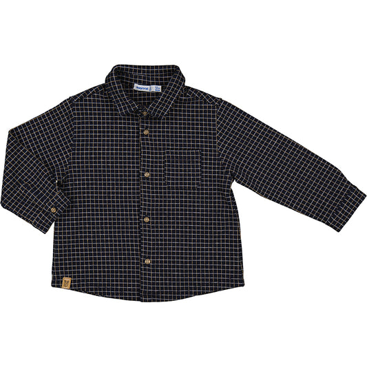 Navy Jacquard Baby overshirt