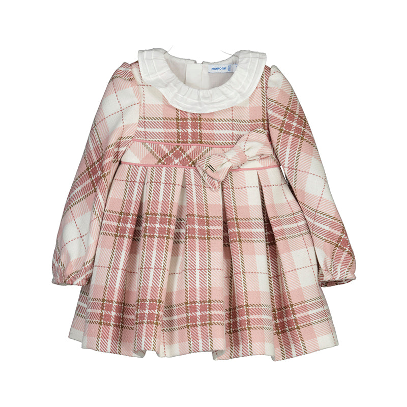 Blush Plaid Baby Dress