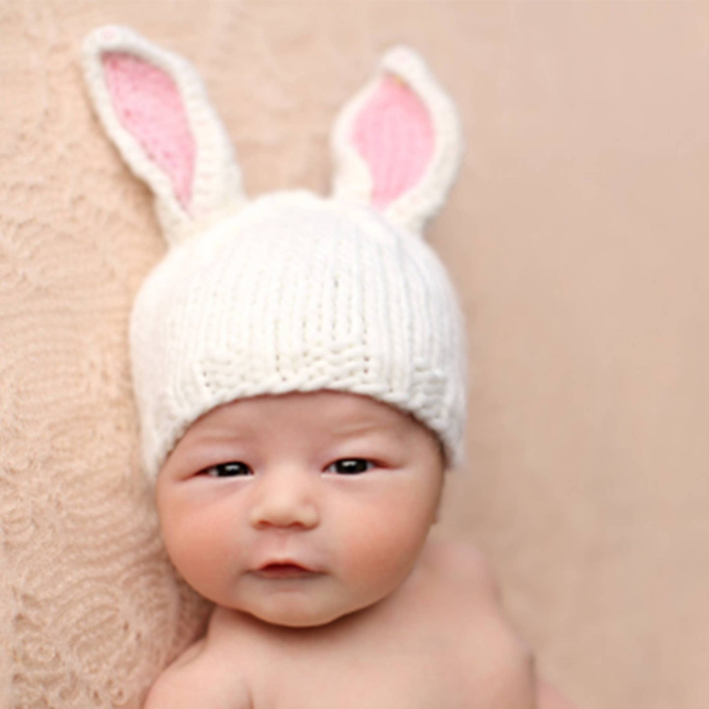 Girls Knit Bunny Hat