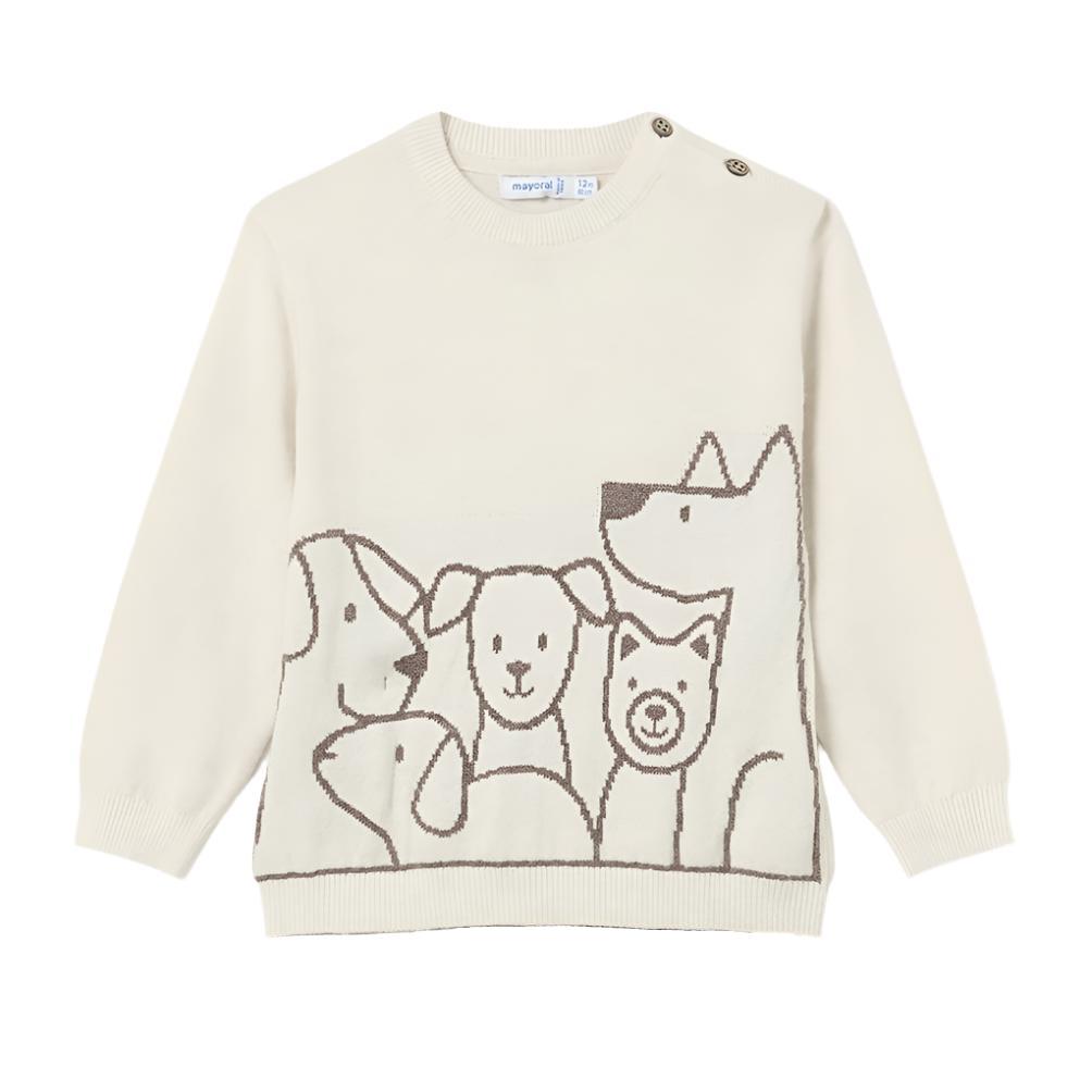 Heather Mole Puppy Baby Sweater