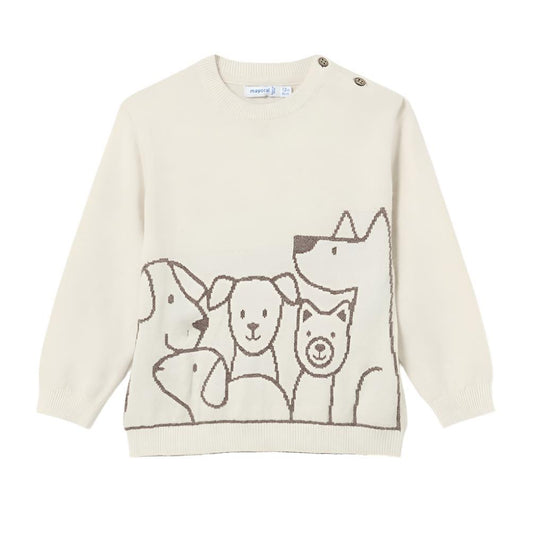 Heather Mole Puppy Baby Sweater