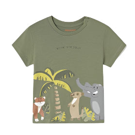 Baby Jungle T-shirt- Salvia