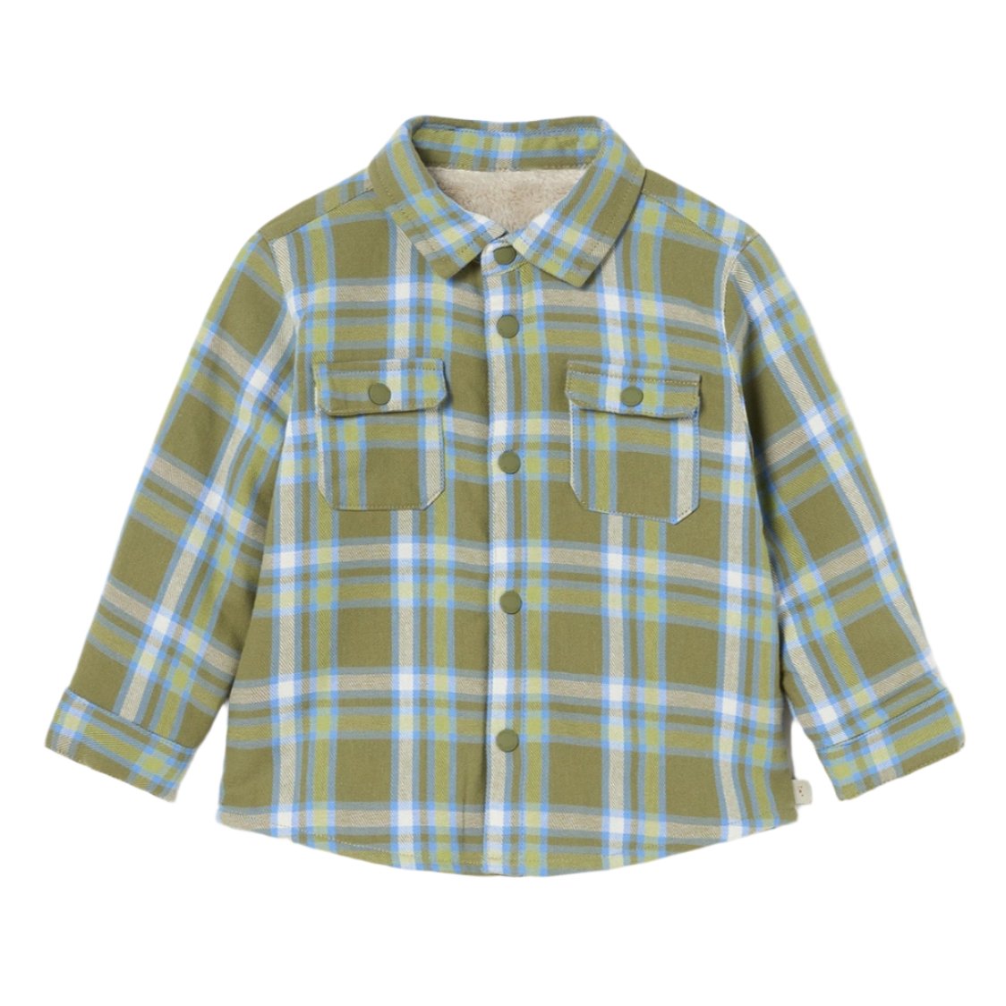 Baby Lined Overshirt - Forest