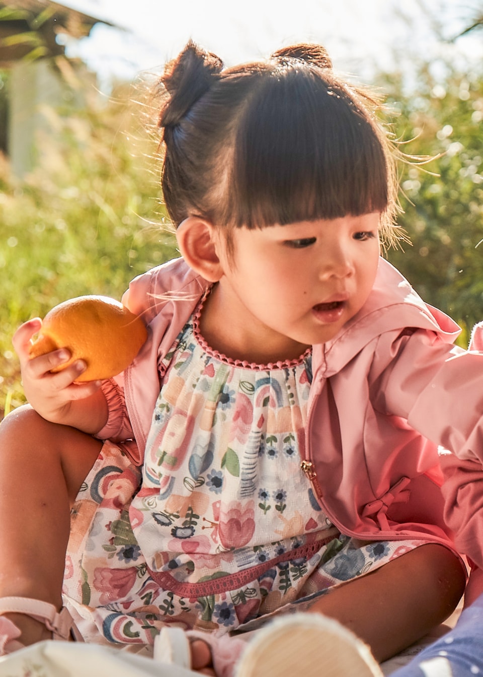 Baby Garden Dress- Rosy