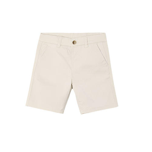 Twill Chino Shorts: Bone