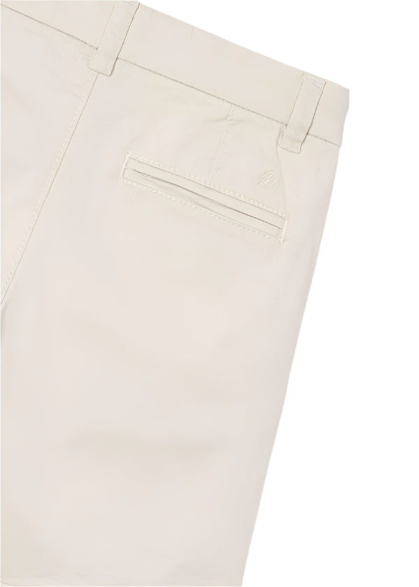 Twill Chino Shorts: Bone