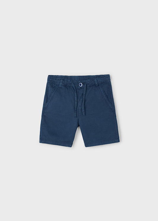 Linen Drawstring shorts: Midnight