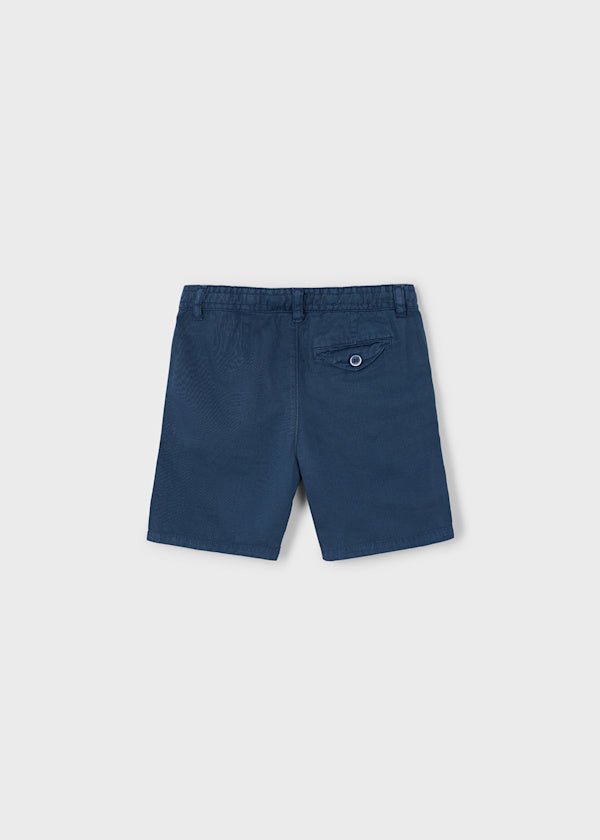 Linen Drawstring shorts: Midnight