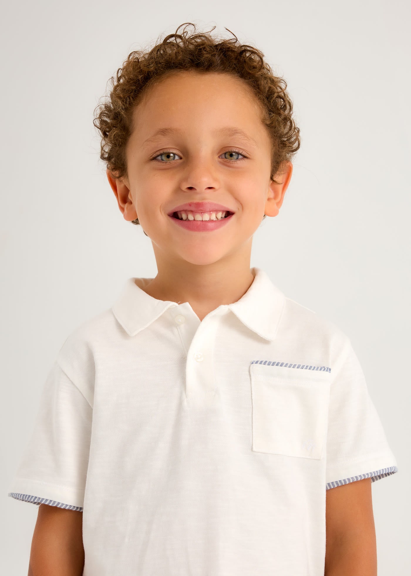 Boys Polo Shirt- white