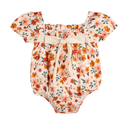 Summer Floral Baby Bubble Romper