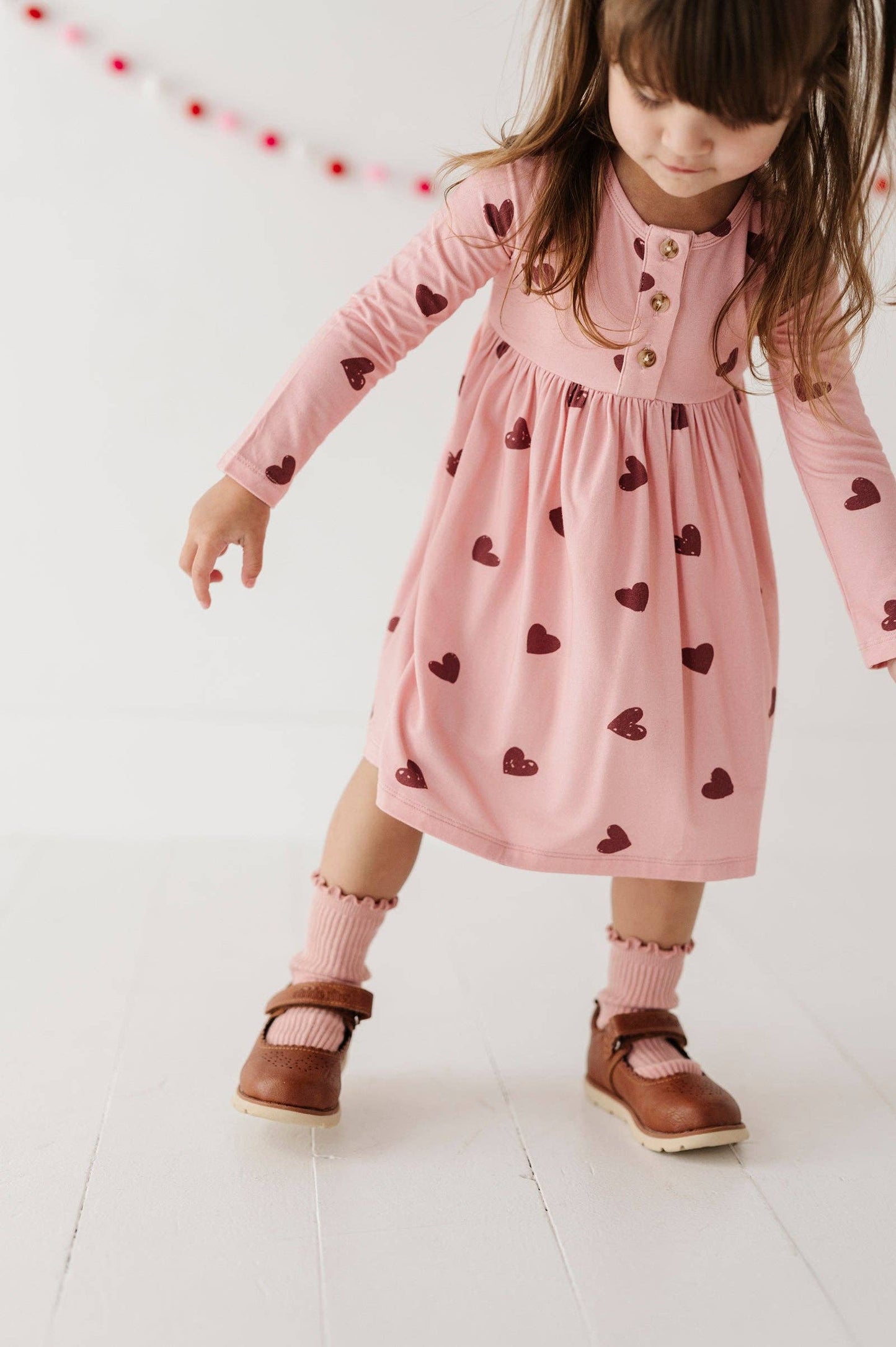 Ruby Hearts Henley Dress