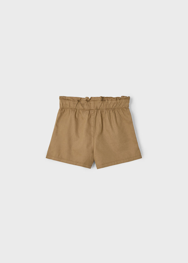 Paper Bag Waist Short: Brown