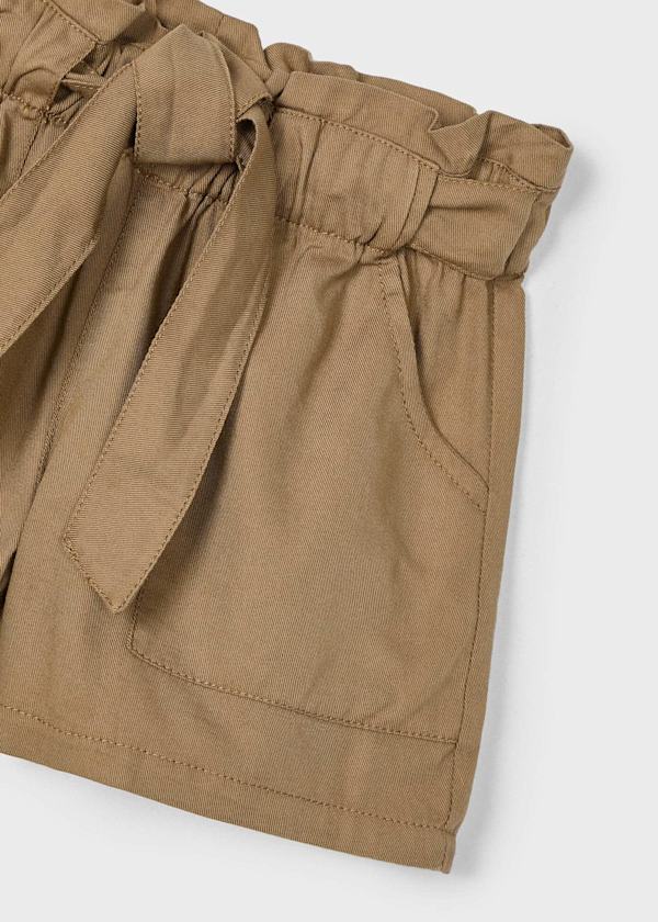 Paper Bag Waist Short: Brown