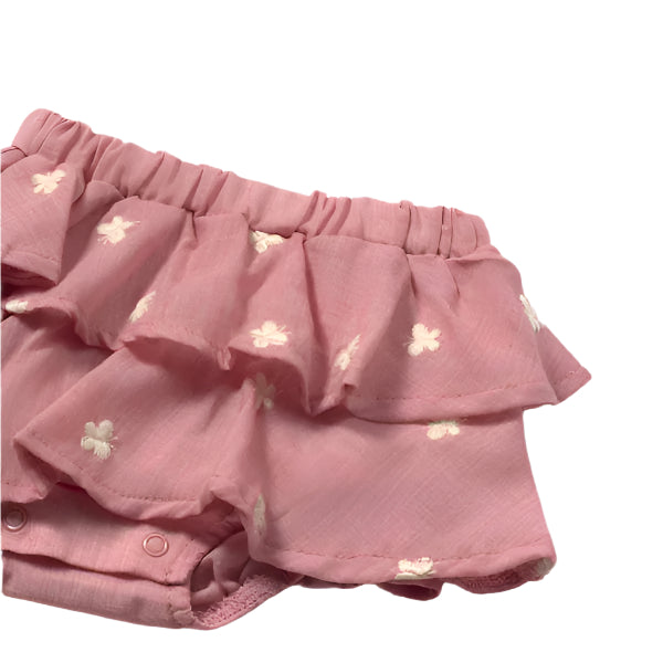 Hibiscus Butterfly Ruffle Skirt