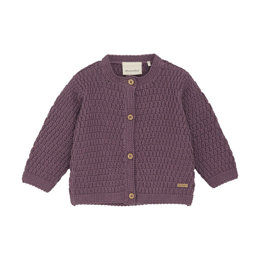 Black Plum Baby Cardigan