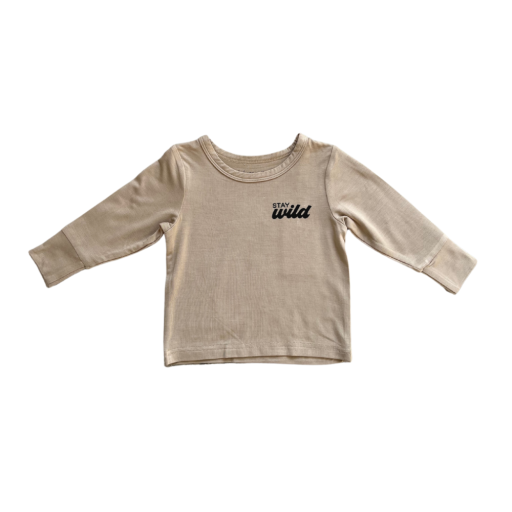 Boy's Long Sleeve Tee: Stay Wild