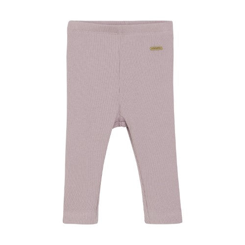 Ribbed Baby LEGGINGS: DAWN PINK