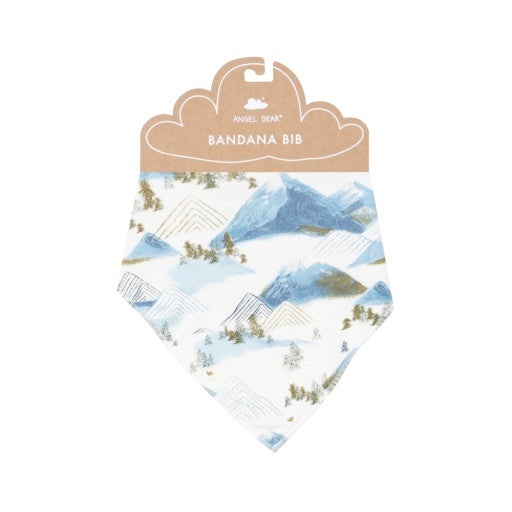 Mountains - Bandana Bib: Blue