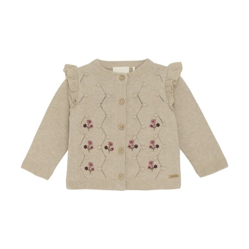 Baby CARDIGAN: BEIGE MELANGE