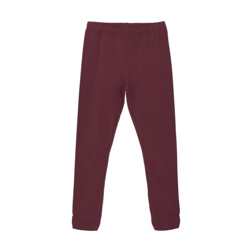 Girls Cozy Leggings: Tawny Port